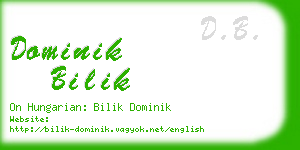 dominik bilik business card